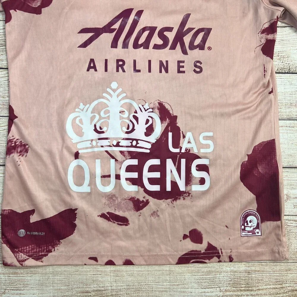 Adidas Portland Timbers Las Queens Soccer Jersey Medium Pink #28 MLS Authentic‎
